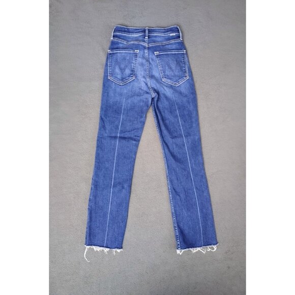 Mother The Pixie Rider Ankle Jean Sz (26) High Waist - *Distressed Hem/Custom Fr - Picture 7 of 9